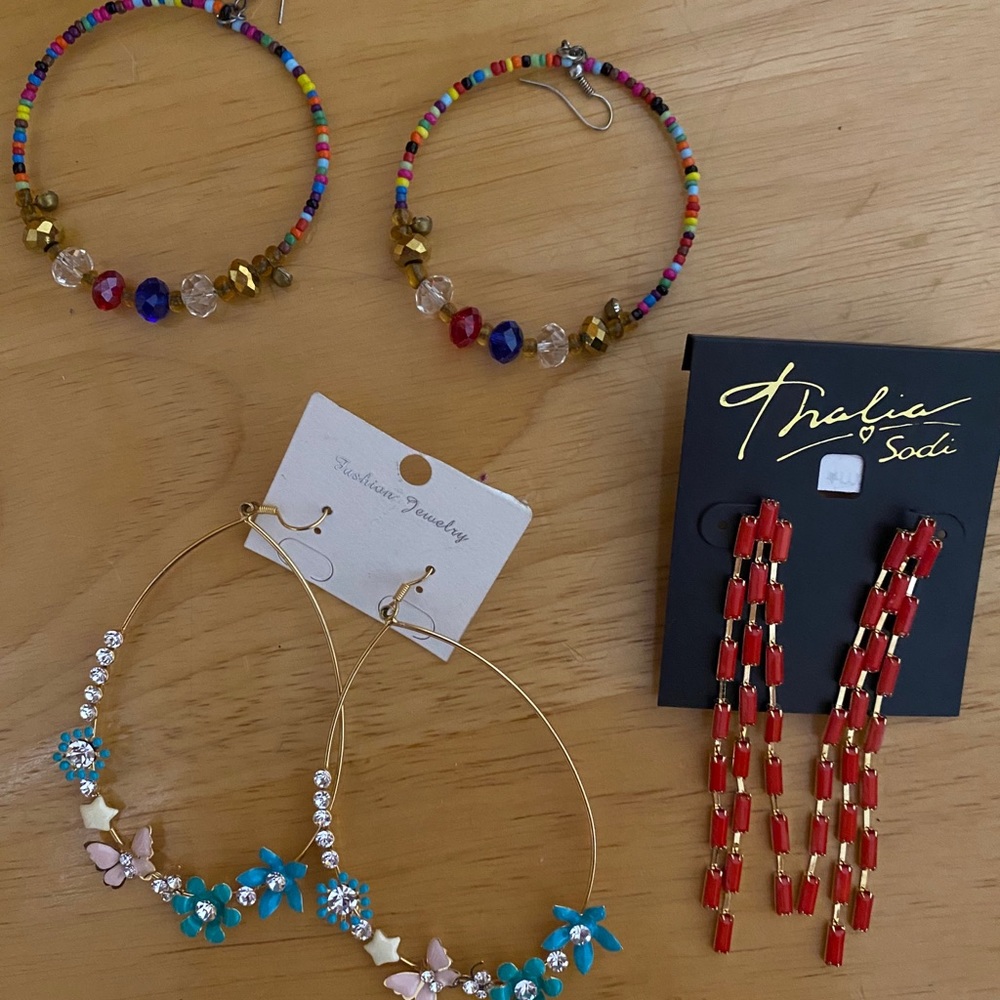 All 4 Earrings together